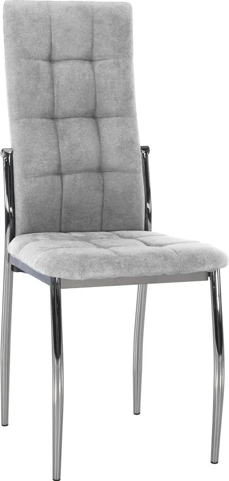 Szék, szürke szövet/fém, ADORA 2 NEW
