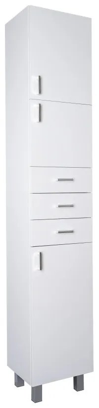 Viva STYLE Fürdőszoba ÁLLÓSZEKRÉNY 192 magas POLCOS - JOBBOS - 35 x 33 x 192 cm