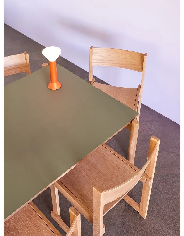 Tölgyfa étkezőasztal 107x190 cm Oblique – Hübsch