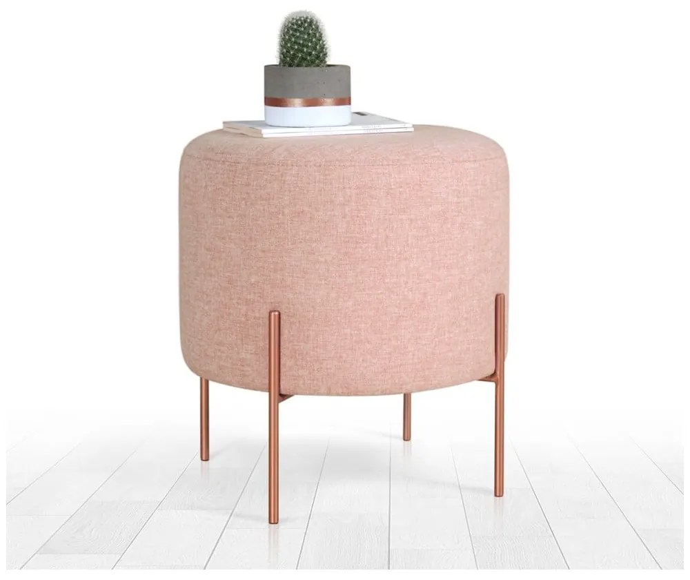 Világos rózsaszín puff Copper – Artie