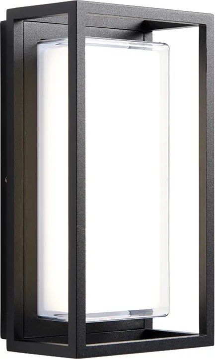 ENDON 79201 ARLOW Modern Kültéri Fali Lámpa Fekete, Átlátszó LED IP44