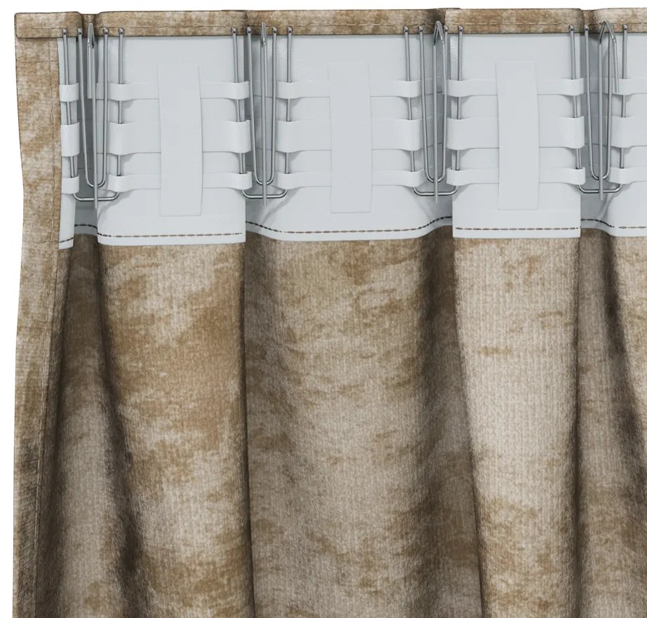 Velúr Függönyök 2 db Pálcataszkolttal Gyöngyház 260x140 cm