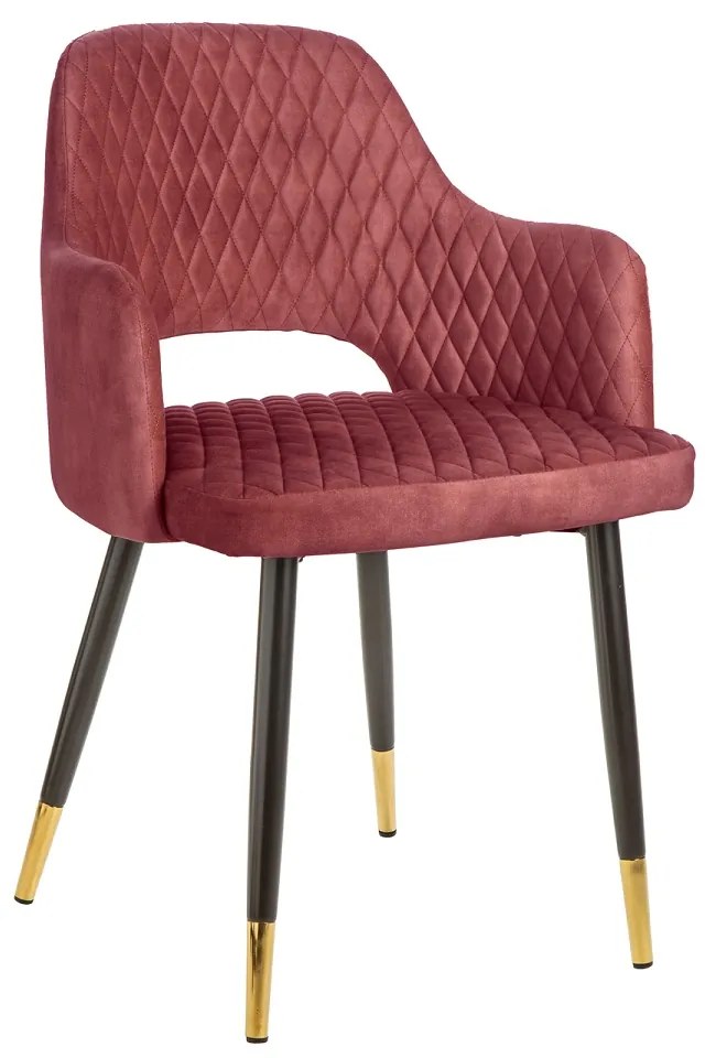 Design szék Laney piros bársony