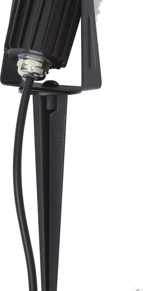 Modern 12V-os fekete spotlámpa LED-del, IP67 - Voltaire Pico