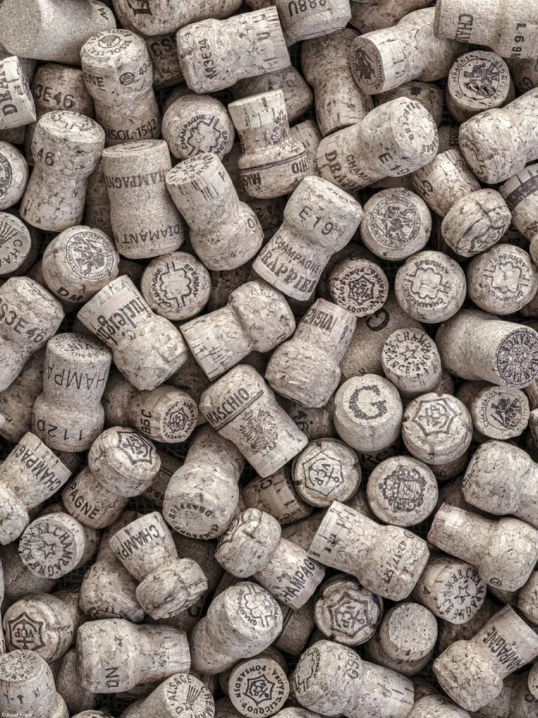 Poszter 30x40cm Pezsgős dugók, Assaf Frank