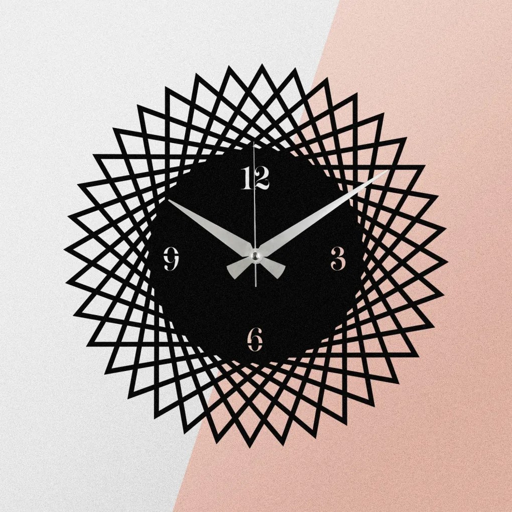Enzoclock fém falióra, 48×48 cm – S026