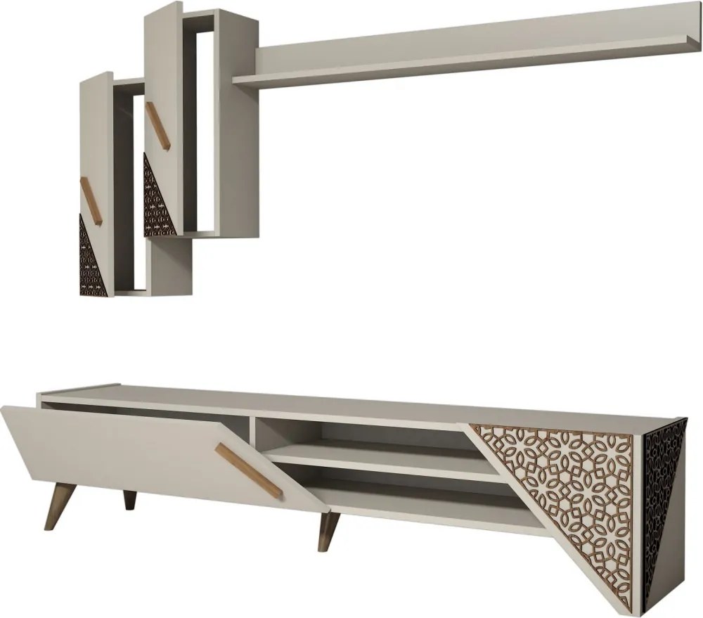 Beril TV-állvány, krém, 180 cm – TR845HCT3003