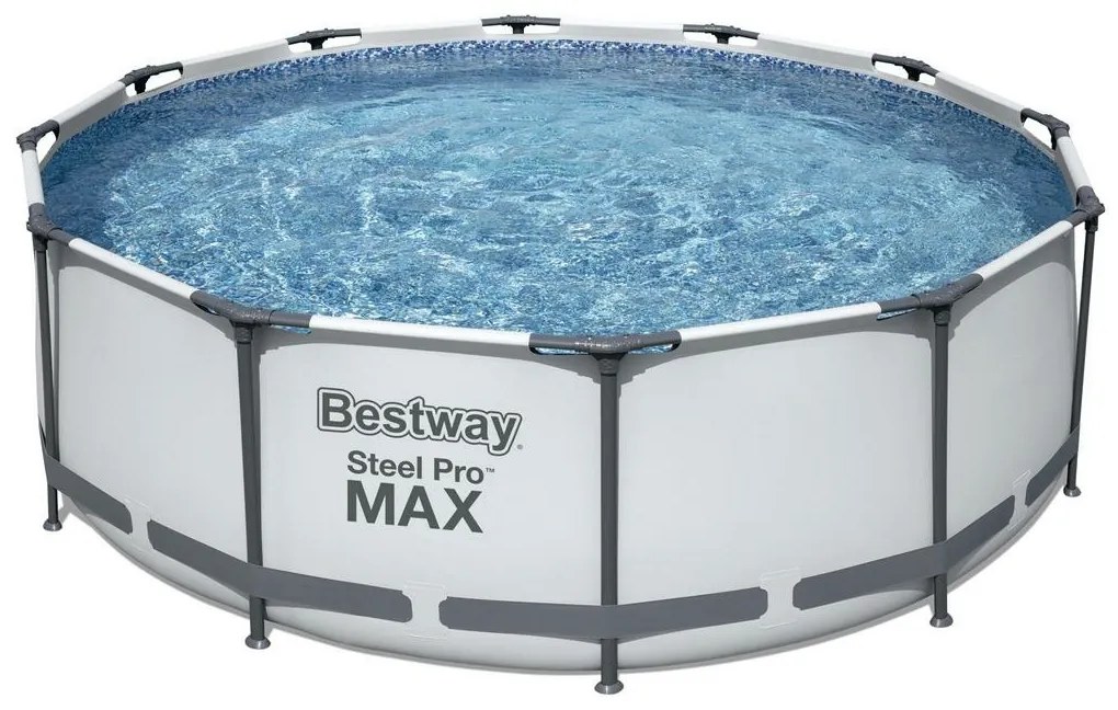 Bestway 56418 Föld feletti medence Steel Pro MAX ,366 x 100 cm, szűrővel és lépcsővel