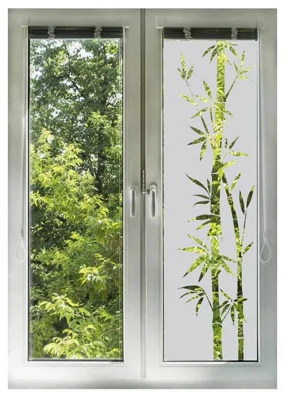 Bamboo vízálló zuhanyajtó matrica, 195 x 55 cm - Ambiance