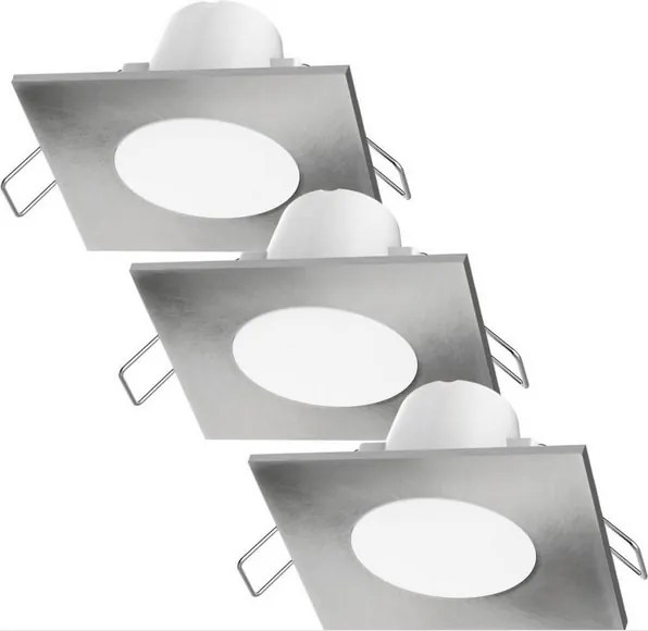 Fürdőszobai Led lámpatest 4,6W 2700K süllyesztett IP65 szett 3 db energetic