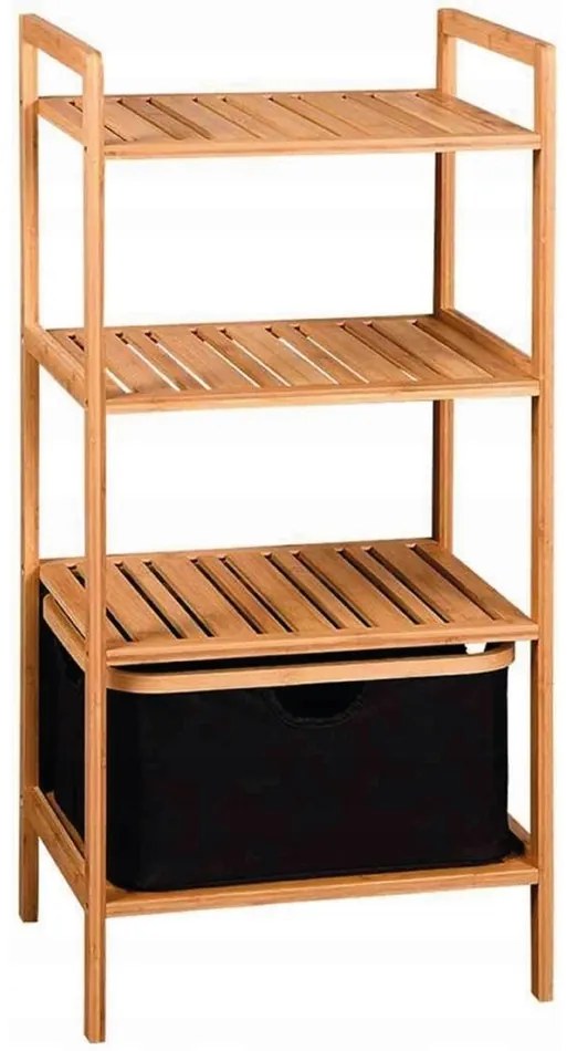 Kesper 19438 Bambusz polc kosárral, 93,5 x 44 x 34cm