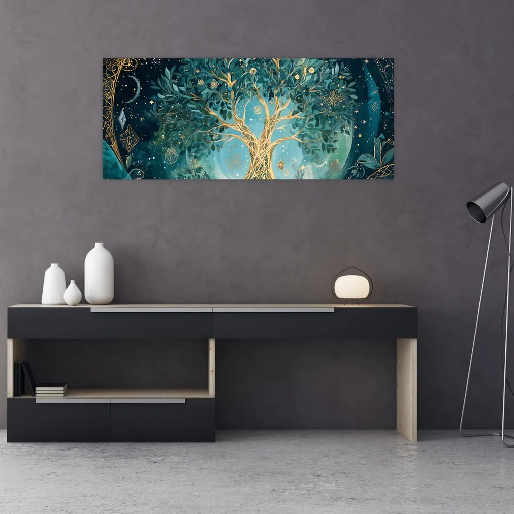 Kép – Életfa az univerzumban (120x50 cm)