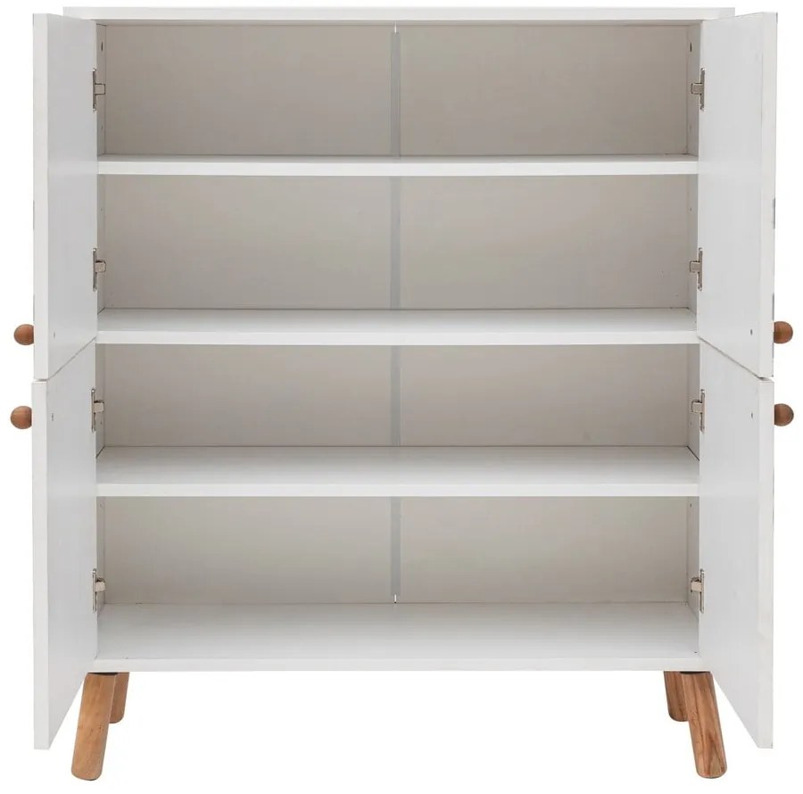 Fehér szekrény 95x111 cm Multilux – Kalune Design