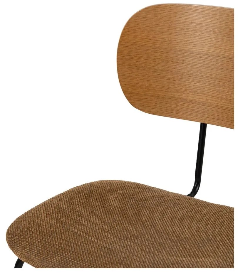 Barna-natúr színű étkezőszék szett 4 db-os Cleo – Ixia