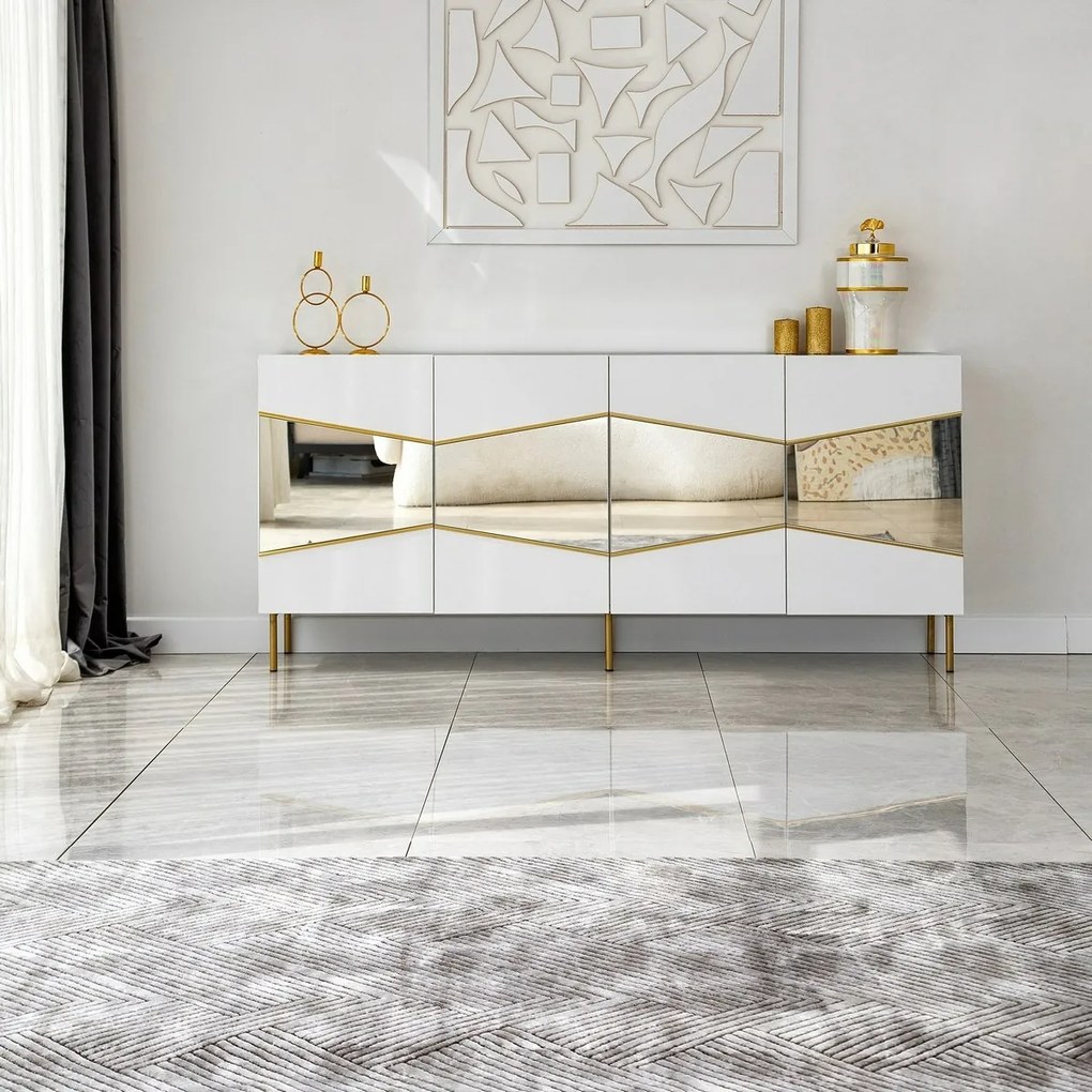 Nice White and Gold szekrény