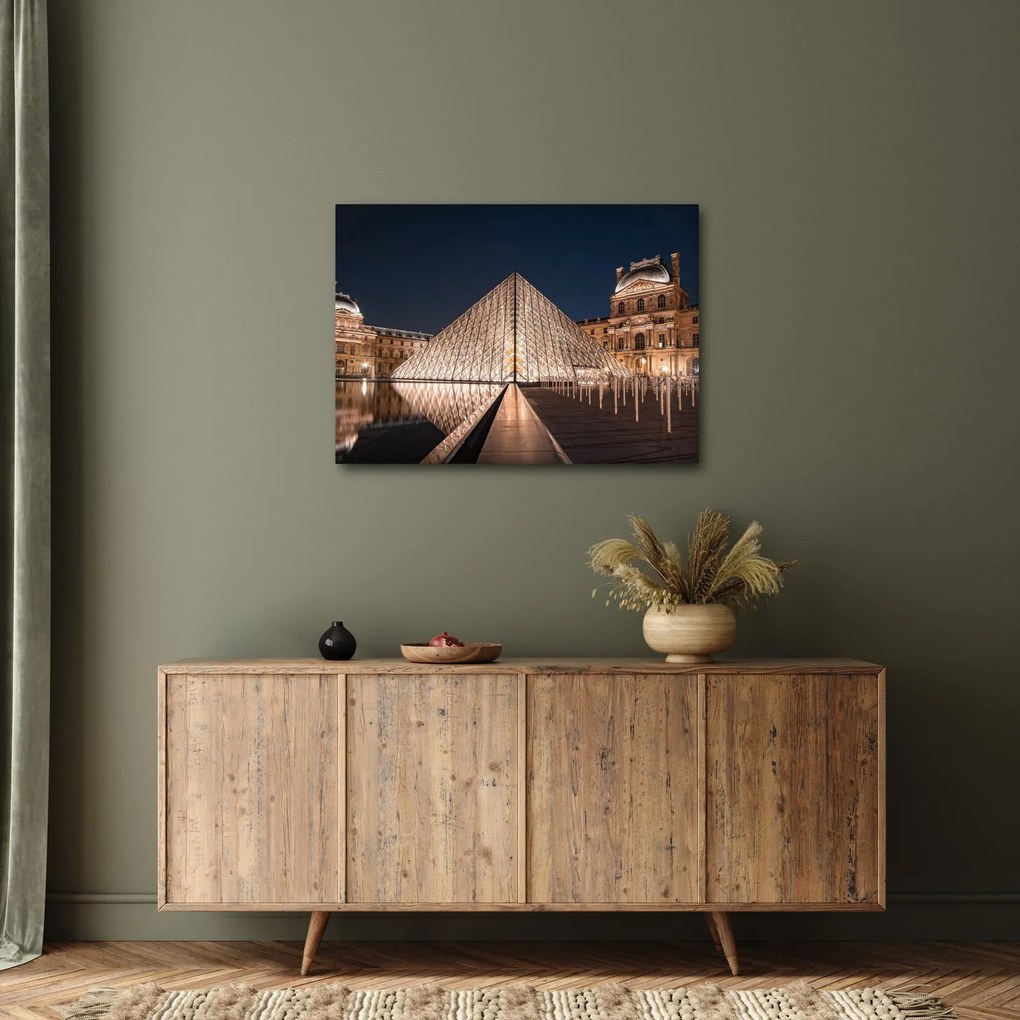 Kép - Louvre éjjel (70x50 cm)