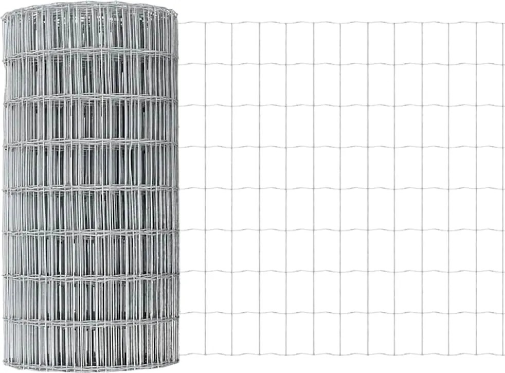 vidaXL Európai Kerítés 0,4 x 25 m PVC-bevonatú vas