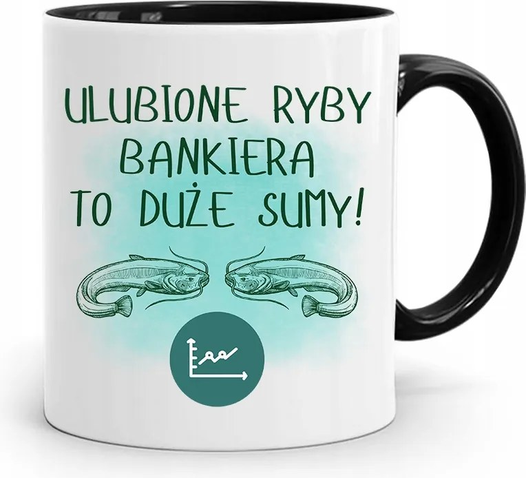 Bankárnak Fekete Bögre Születésnapi Ajándék fényképes nyomtatással