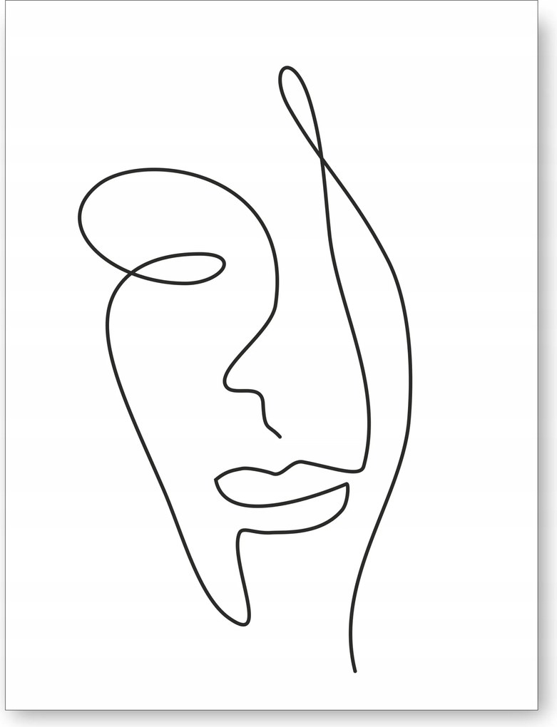 Arc vonal poszter kép 21x30 cm kép #165