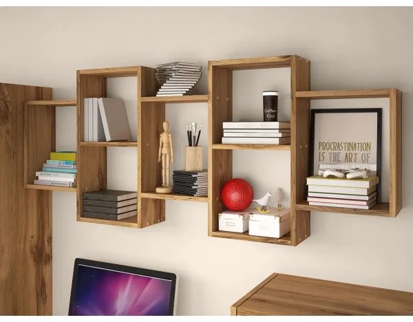 Fali polc TRIO 65x161 cm wotan tölgy