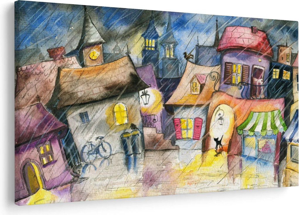 Kép - esős este (90x60 cm)
