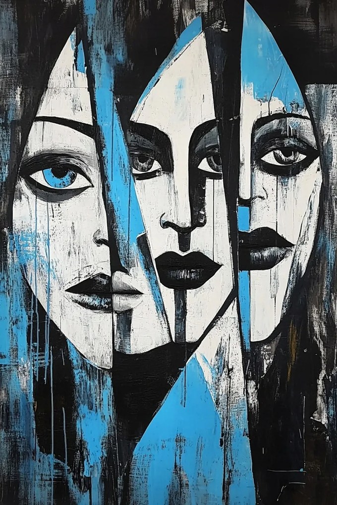 Canvas Vászonkép Absztrakt Portré Arc Modern Art Urban 40x60