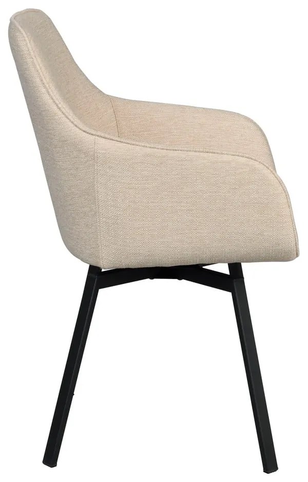 Bézs kárpitozott étkezőfotel szett 2 db-os Alison – Rowico