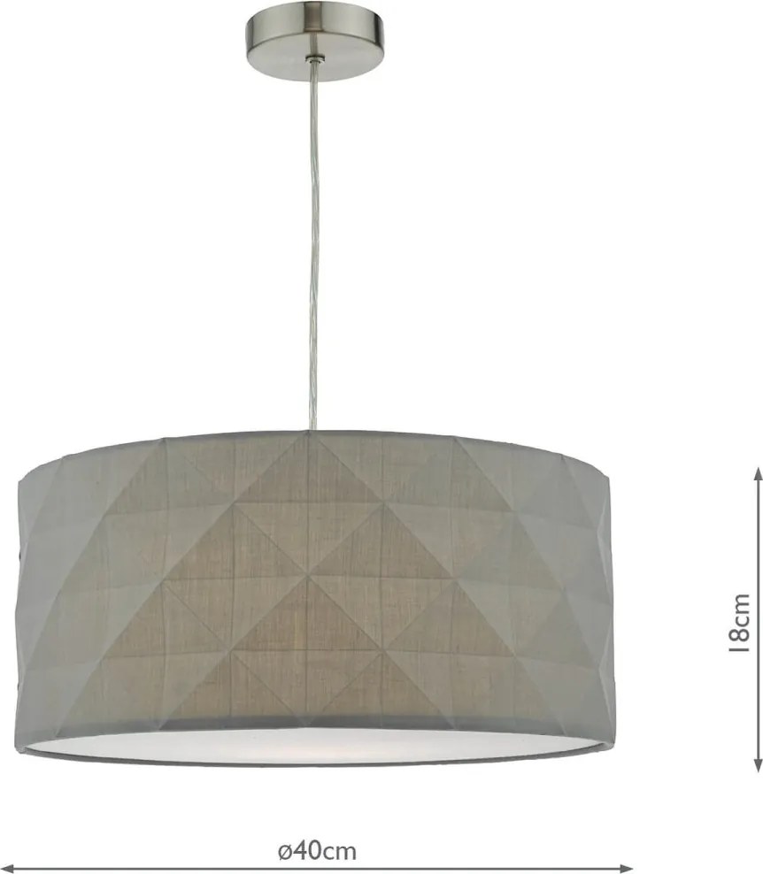 Dar Lighting modern függeszték aisha szürke darais6539