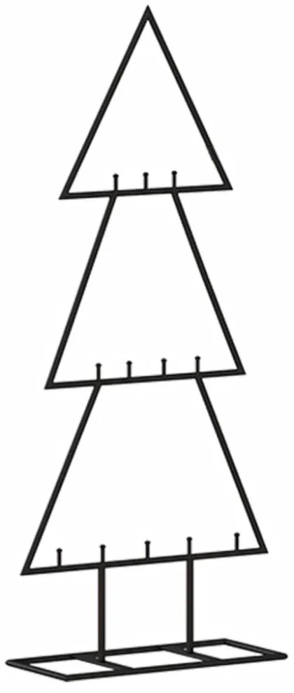 vidaXL fekete fém karácsonyfa dekorációhoz 60 cm