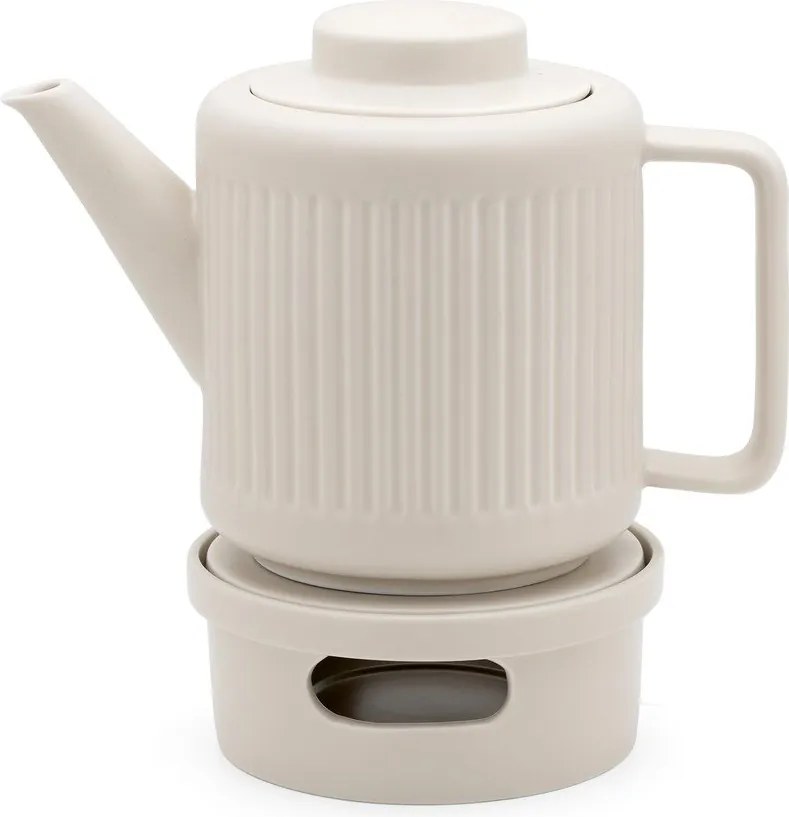 Fehér porcelán teáskanna szűrővel 1,2 l Skagen – Bredemeijer