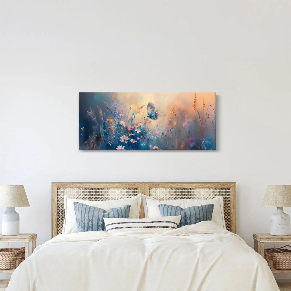 Kép - Rét pillangóval (120x50 cm)