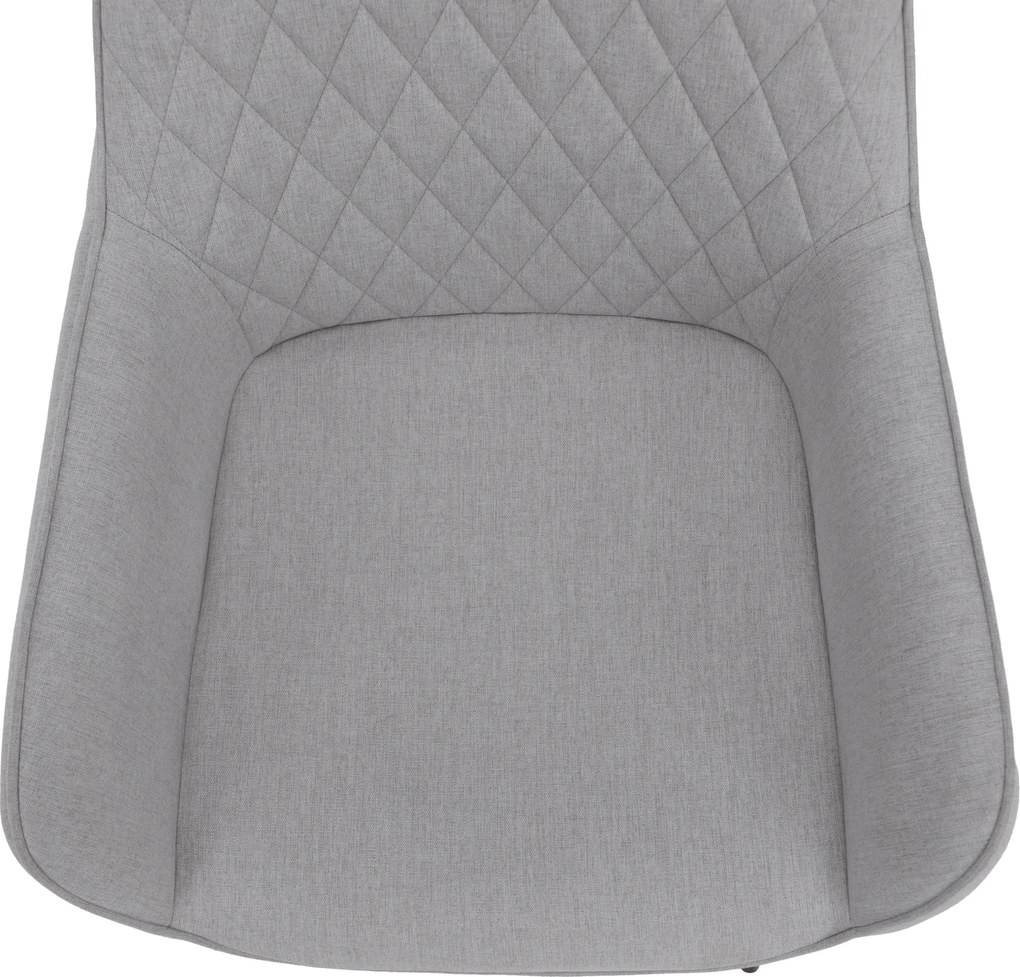 Design fotel, világosszürke/fekete, OSKOR