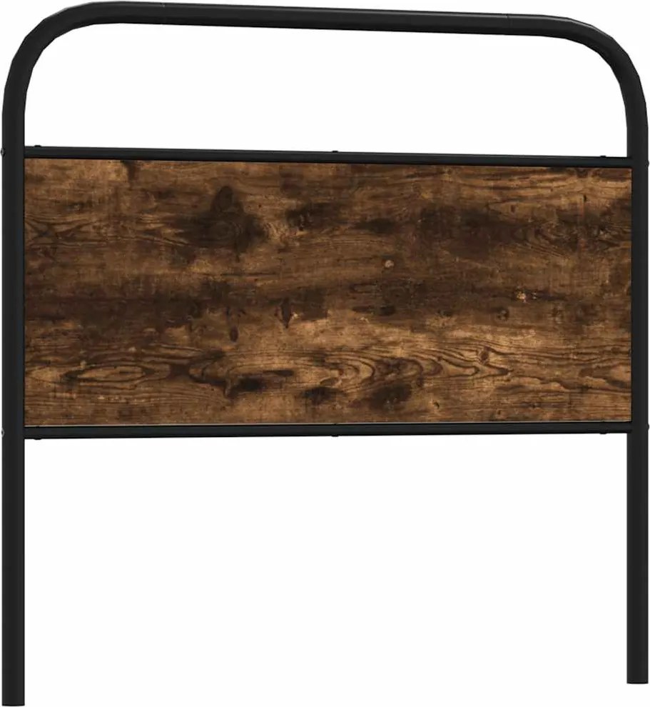 vidaXL csere fejtámla füstölt tölgy 90 cm acél és fűrészelt fa