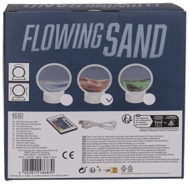 OUT OF THE BLUE KG LED mozgó homokkép - piros