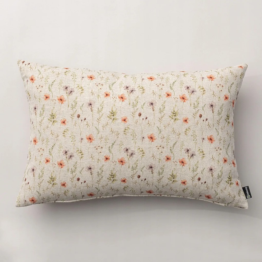 Párnahuzat 47x28 natúr, vászon szövésű