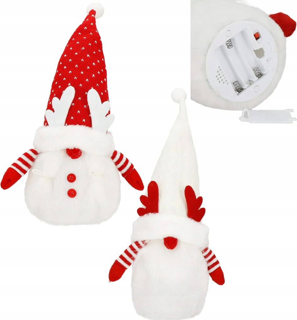 2db-os Törpe Rénszarvas Karácsonyi Led Karácsonyi Dekoráció Szett