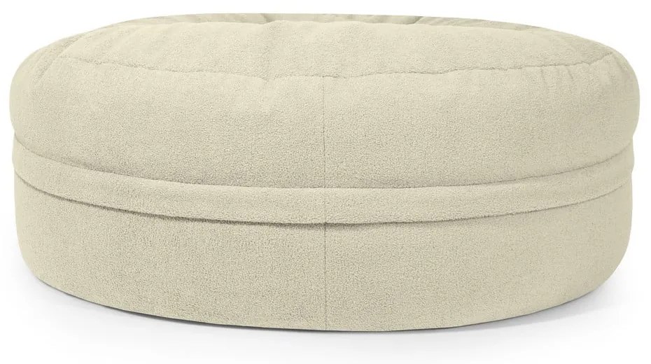 Világosszürke buklé babzsákfotel Roll 135 – SLOWDOWN