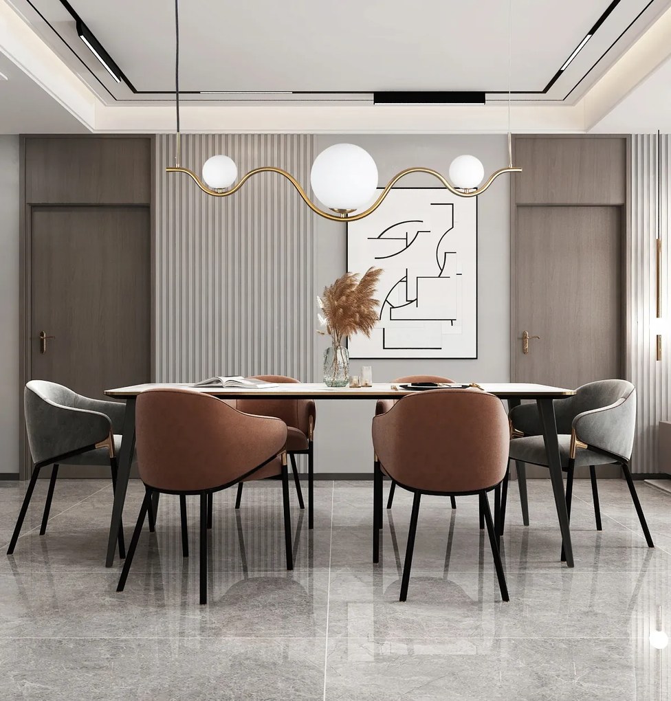 arany függőlámpa étkező csillár plafon