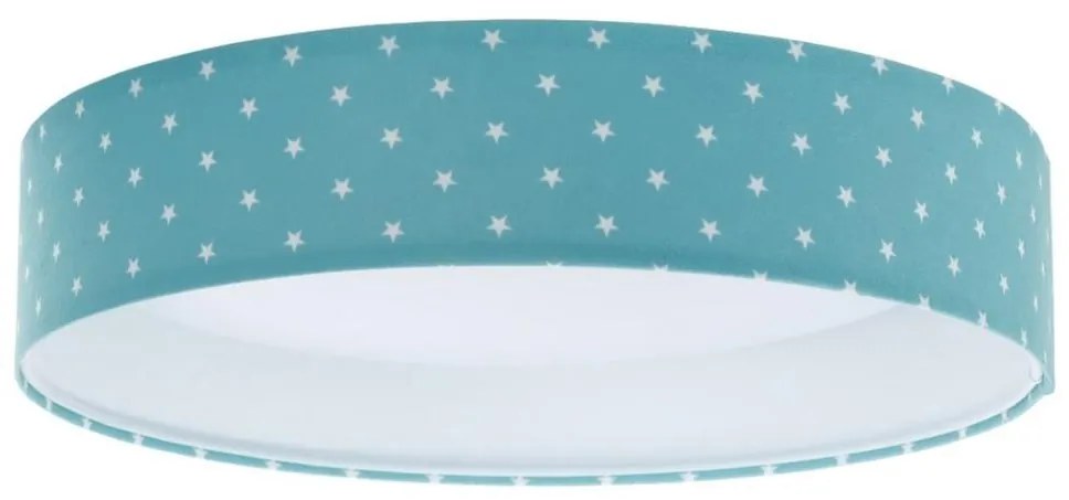 BPS Koncept LED Mennyezeti lámpa GALAXY KIDS LED/24W/230V csillagok türkiz/fehér BS0582