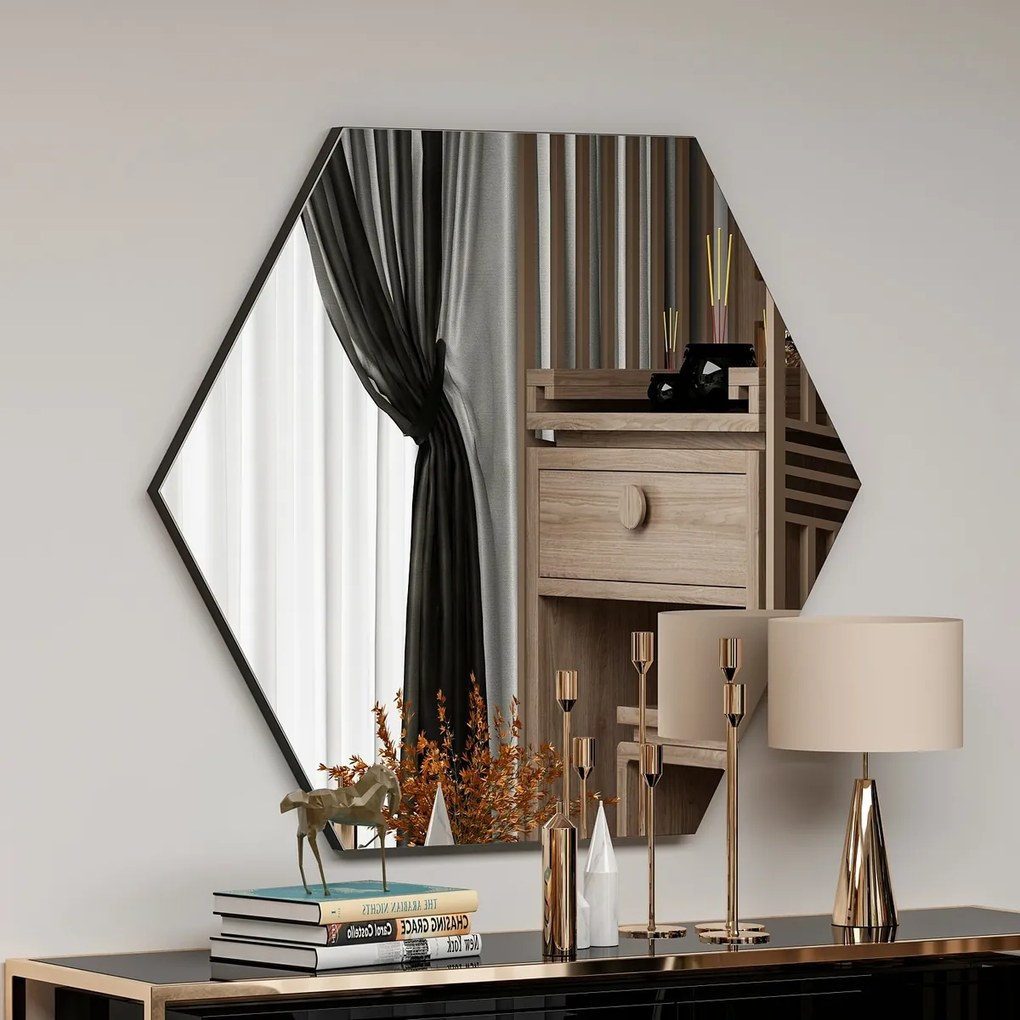 Zeo Black tükör 60 x 70 cm