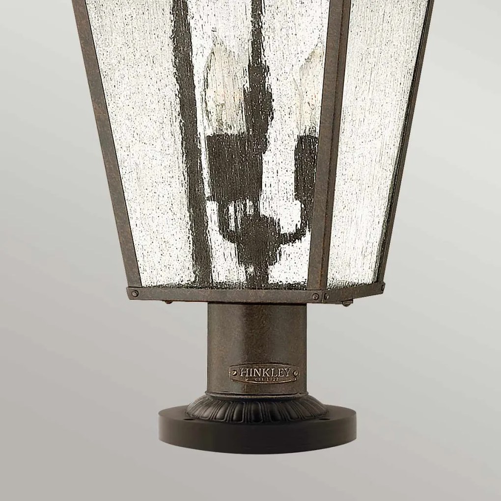 ELSTEAD HK-TRELLIS3-L TRELLIS Klasszikus Kültéri Állólámpa Antik Bronz, Átlátszó E14 IP44