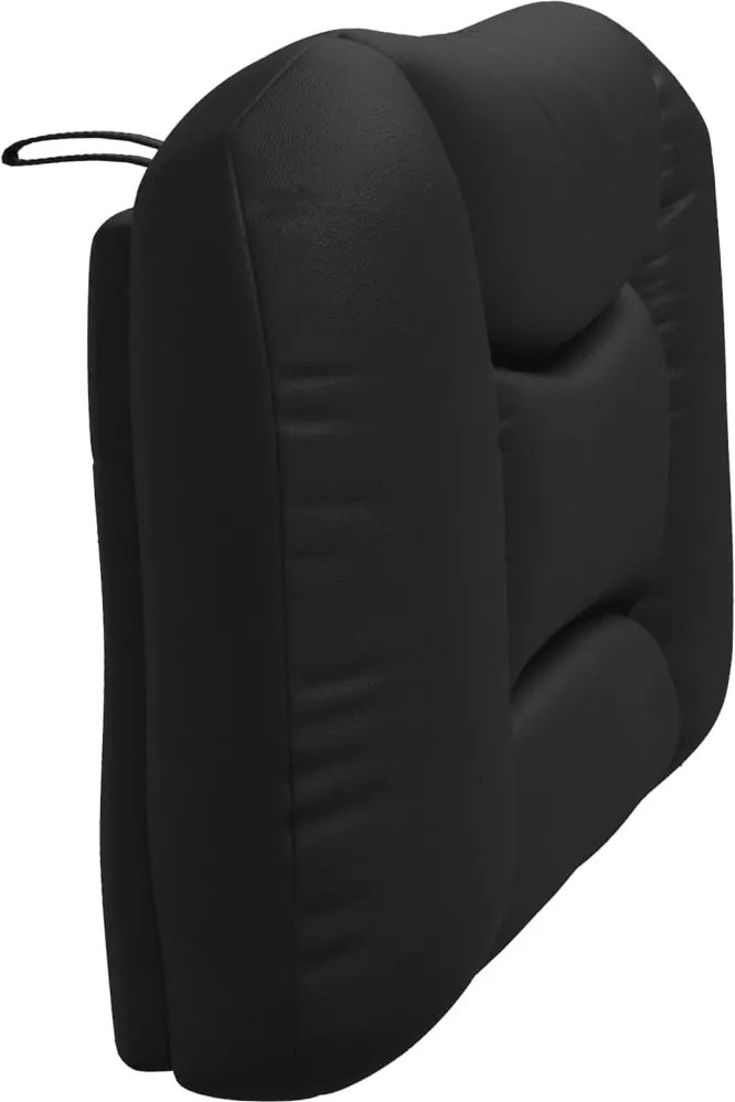 fekete műbőr fejtámla párna Hvar 100 cm