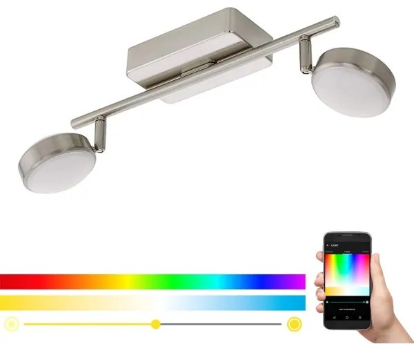 Eglo 97715 - CORROPOLI-C 2xLED/5W/230V RGB állítható spotlámpa