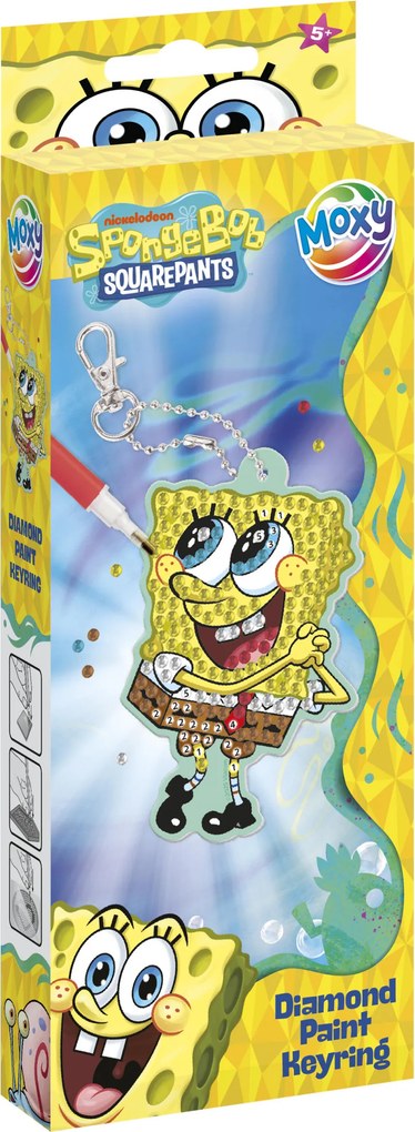 SpongyaBob Smile gyémántszemes kulcstartó készítő szett