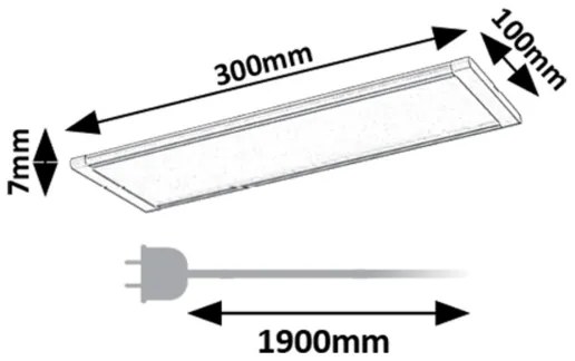 Rabalux 78021 - LED Pultmegvilágító érzékelővel TARELO LED/6W/230V