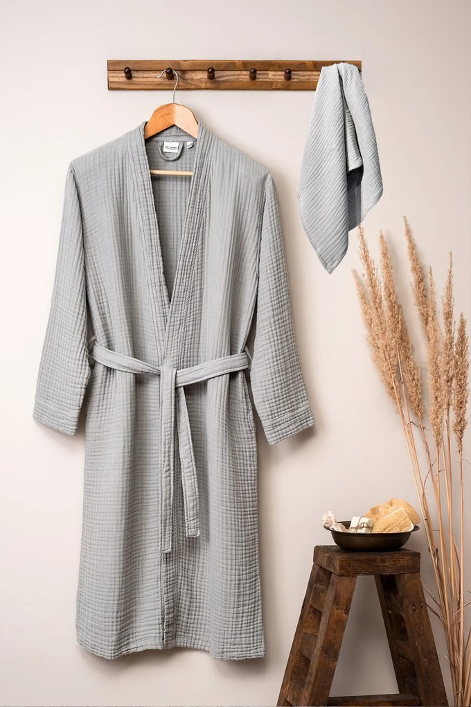 Kimono fürdőköpeny, szürke – TR192DCH1136---L-XL