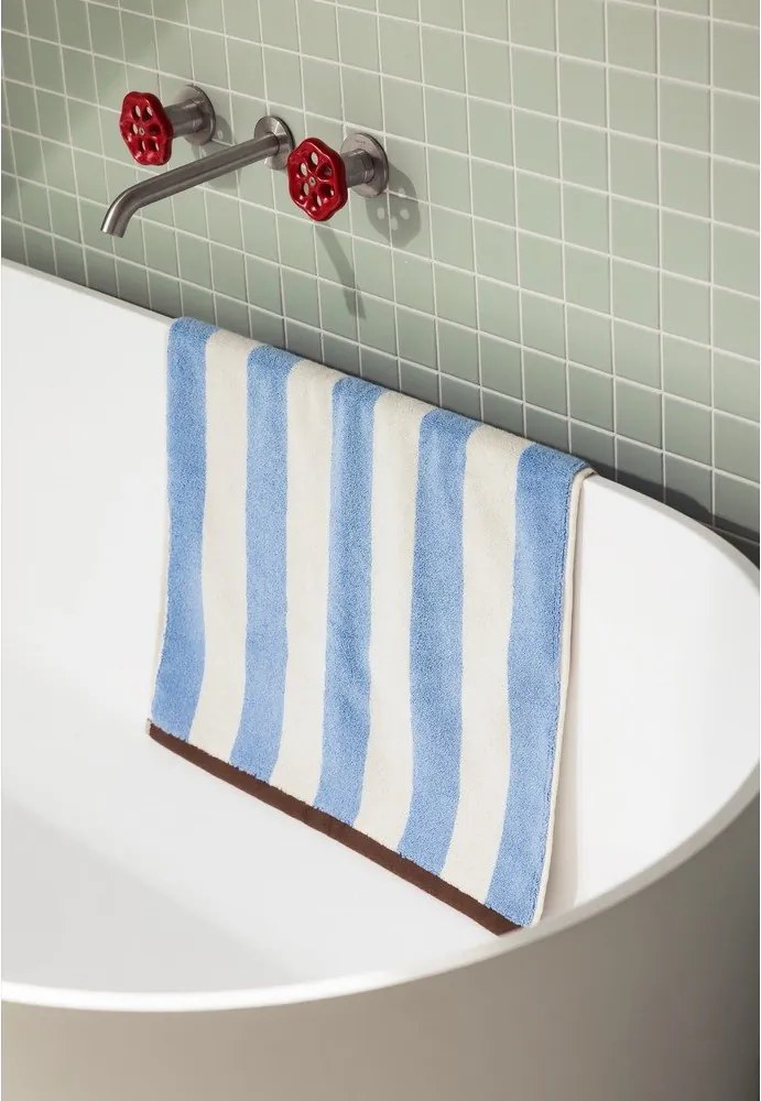 Kék textil fürdőszobai kilépő 50x80 cm Gobo – noo.ma