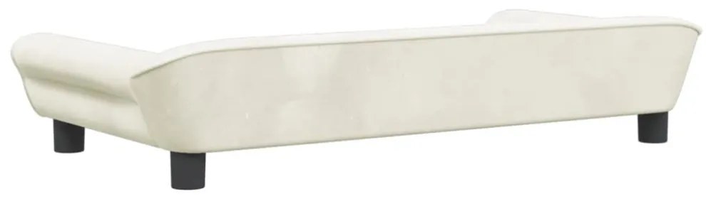 vidaXL krémszínű bársony gyerekkanapé 100 x 50 x 26 cm