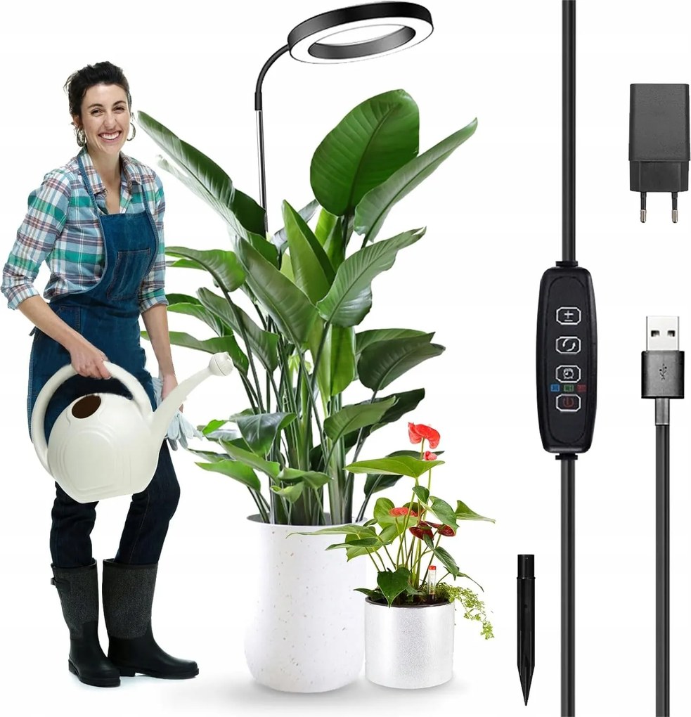 72LED-es növénytermesztő lámpa zöldség növekedéshez teljes spektrumú Grow 10w