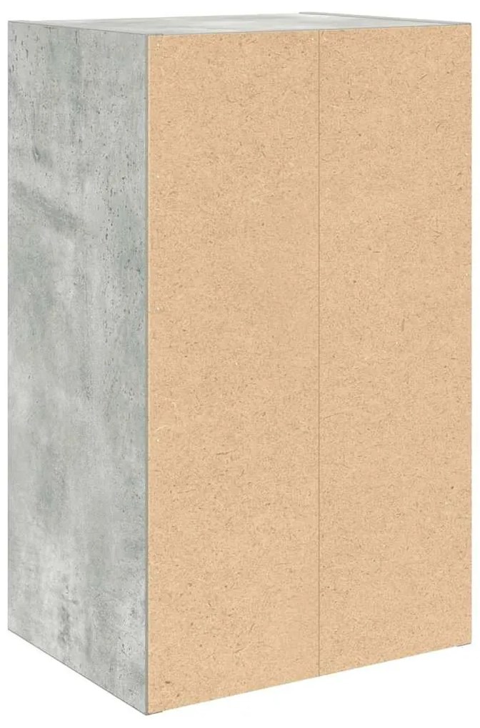 betonszürke szerelt fa könyvespolc 31x24x52 cm